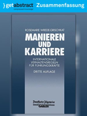 cover image of Manieren und Karriere (Zusammenfassung)